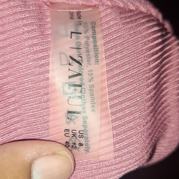 Zaful ribbed keyhole high waisted 2 piece bikini - Picture 3 of 3